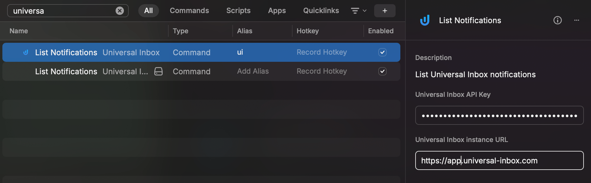 Raycast Setup